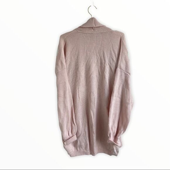 Vintage Pale Pink Oversized Slouchy Cardigan Large - Picture 2 of 3